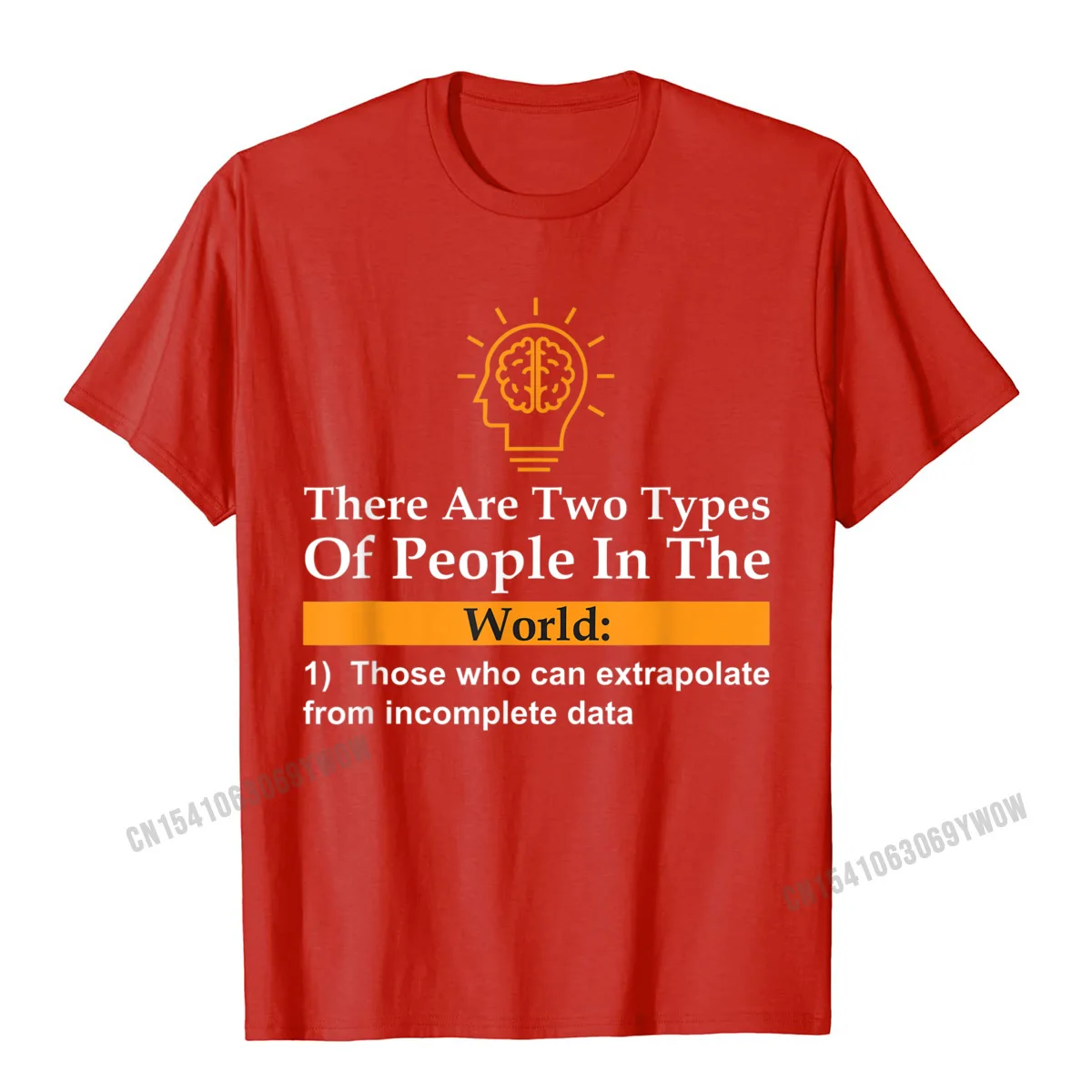 Cotton Fabric Men Short Sleeve Normal T-Shirt Cool Tops Shirt Brand Design O Neck Tops Shirt Free Shipping There Are Two Types Of People Those Who Can Extrapolate T-Shirt__535 red