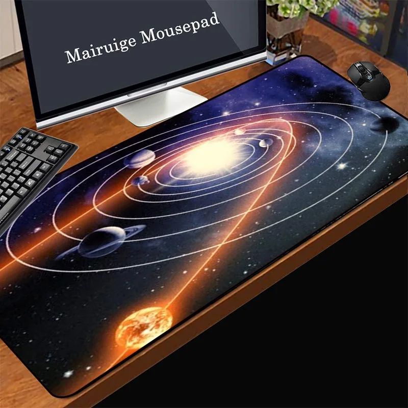 

Mairuige Large Gaming Mouse Pad Computer Game Player Star Planet Rubber Pad Keyboard Mouse Pad Desktop Computer Mouse Pad PC