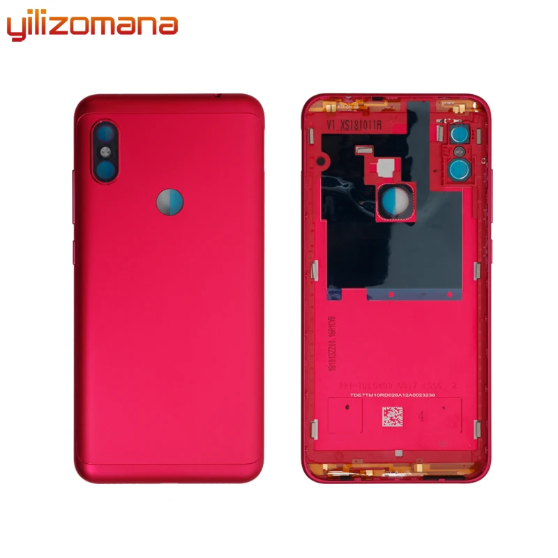 Задняя крышка YILIZOMANA для Xiaomi Redmi Note 6 Pro, Корпус задней двери для мобильного телефона, чехол для замены батареи, Бесплатные инструменты
