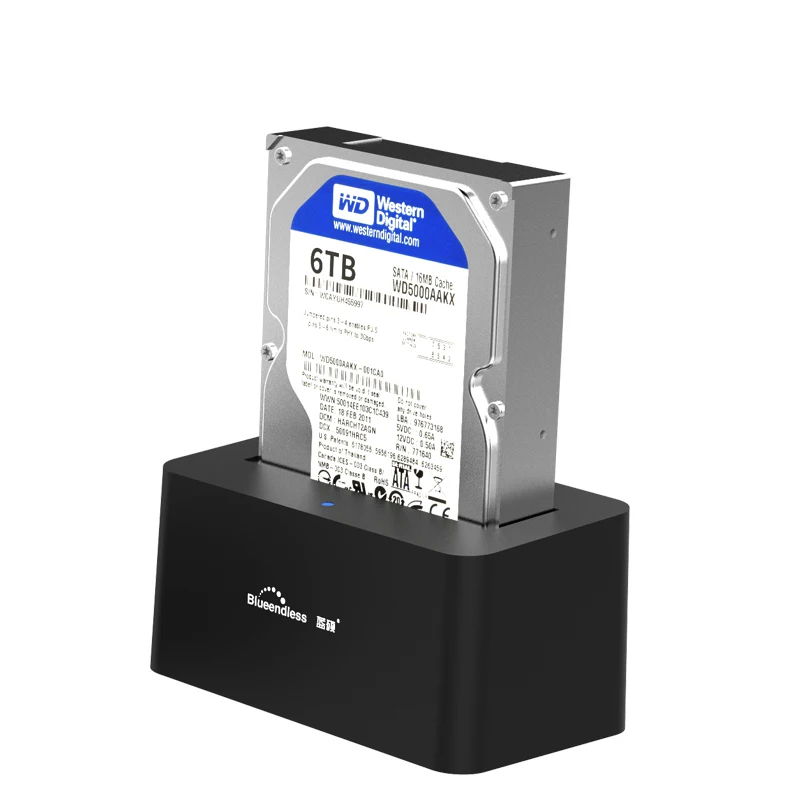 Blueendless док-станция для Hdd 2,5/3,5 дюймов корпус жесткого диска Usb 3,0 Sata интерфейс Поддержка Max 8 ТБ Us Plug