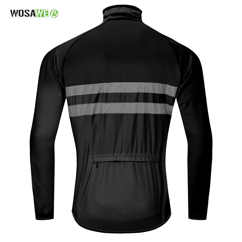 Waterproof Rainproof Cycling Jacket Men Women Reflective Safe Vest Running Riding Wind Coat Bicycle Raincoat Bike Rain Jacket
