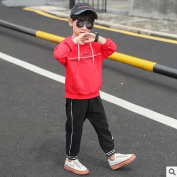 

Boys Sports Clothing Set Spring and Autumn 2019 Kids Individuality Clothes Sets Children's 3 Letter Colors Sets ly241 Size4-14
