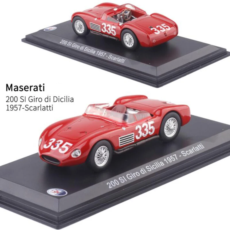  1:43 Scale Metal Alloy Classic Maseratis Racing Rally Car Model Diecast Vehicles Toys For Collectio