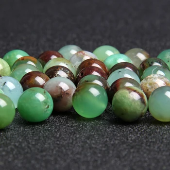 

High Quality Natural Australia Chrysoprase Jades Stone Round Loose Beads 6 8 10 MM Pick Size For Jewelry Making Bracelet