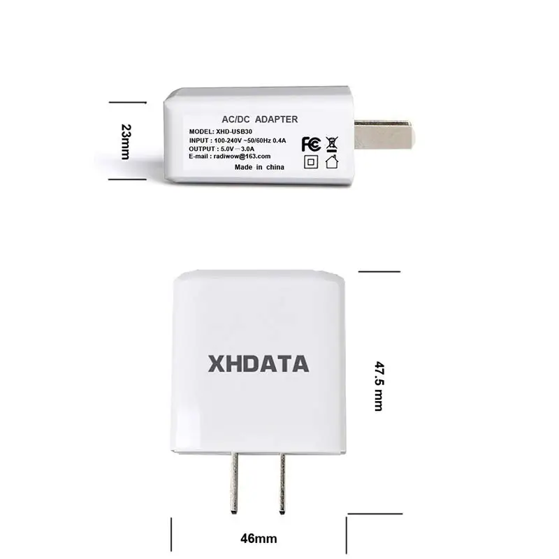 XHDATA XHD3.0 3 USB интерфейсы выходной дизайн стандартный адаптер 5 в быстрая