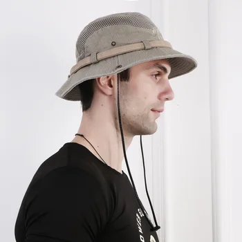 

T-MAC Military Men Tactical Hats Caps Sun Boonie Hat Summer Sun Protection Cap Men's Army Fish Hunt Hats Adjustable