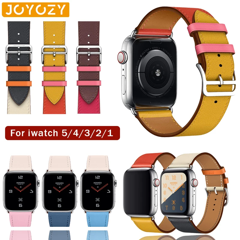 Joyozy женский ремешок для часов красивый черный apple watch 38 мм 42 Классический кожаный