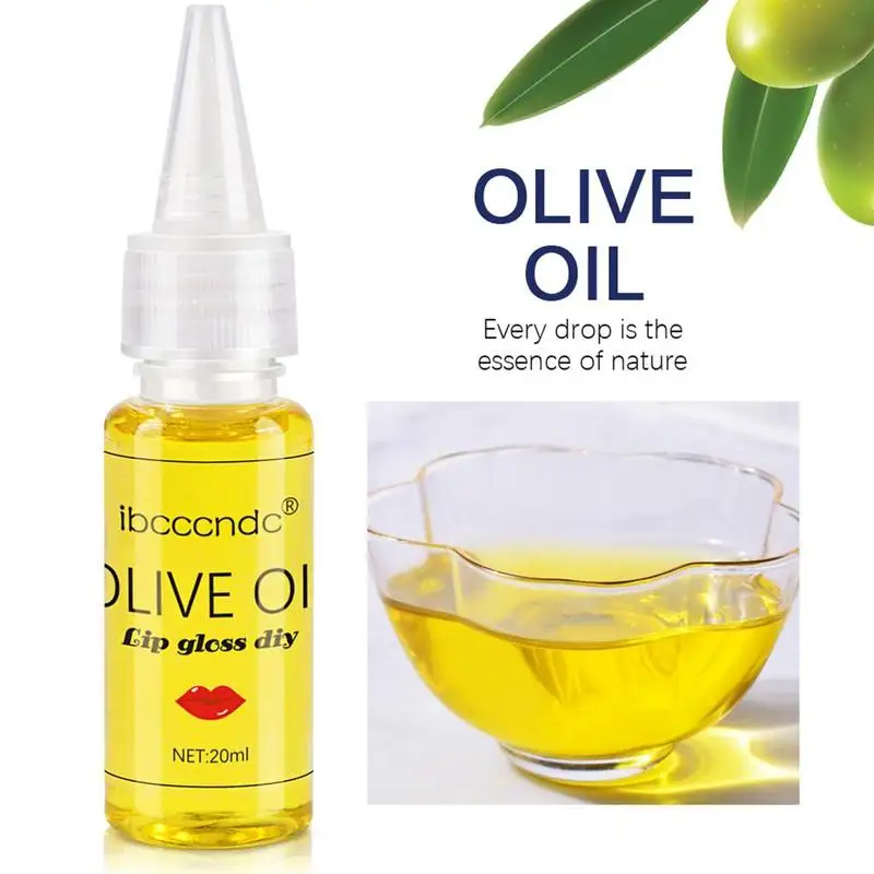 

20 ml Olive Oil Moisturizing Water-soluble Material Lip Gloss Base Oil on-Stick Moisturizing Gel DIY Soap Lipstick Making Tool