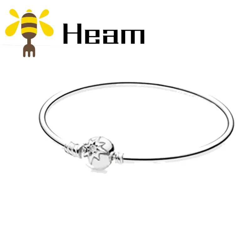 Heam, высокое качество,, Стерлинговое Серебро, 925 пробы, pan, очаровательный браслет для женщин, модный, элегантный, роскошный, сделай сам, аутентичное ювелирное изделие