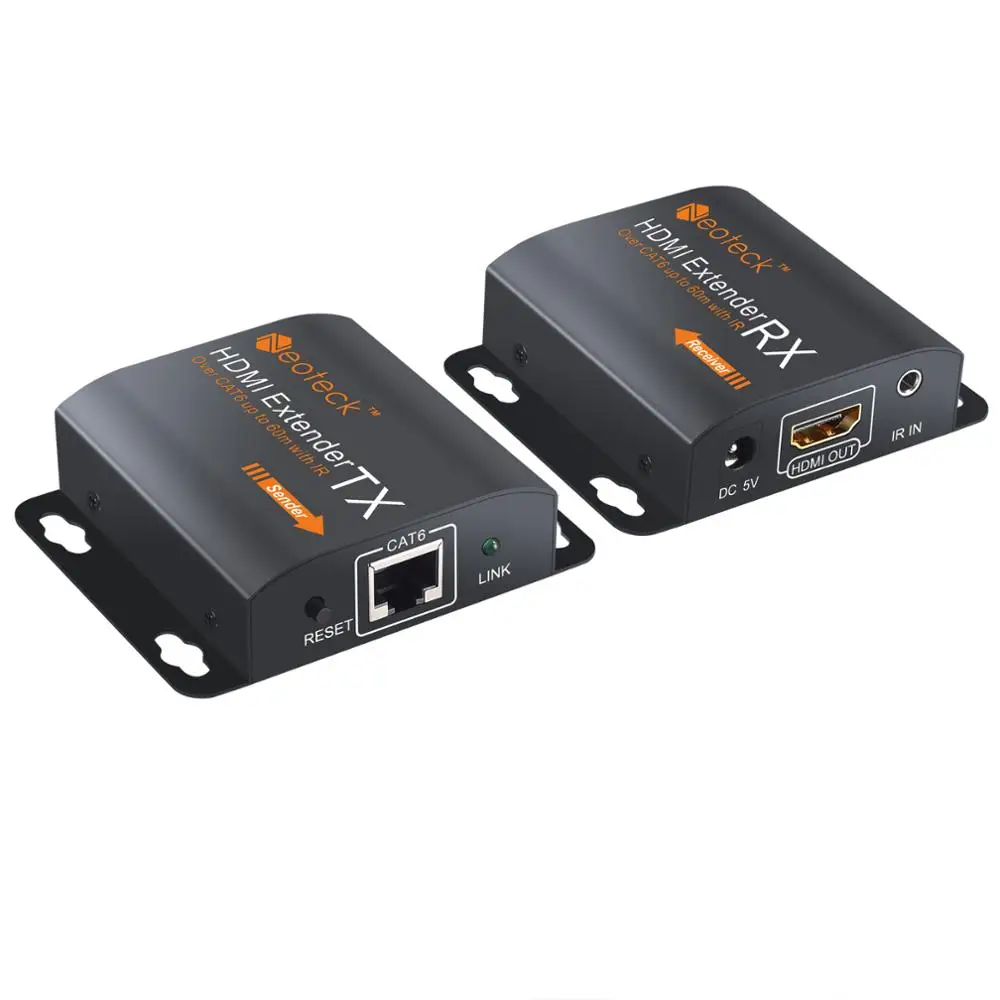 Proster 1080P HDMI Ethernet Сетевой удлинитель один для RJ45 Cat6 Cat7 кабель 60 м Ретранслятор с ИК