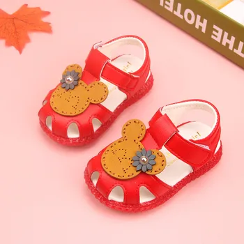 

Sandals Girls Baby Shoes Summer Newborn Toddler Shoes For Children Leather Sandals Baby Girl Shoes Soft Bottom Anti Slip Shoes