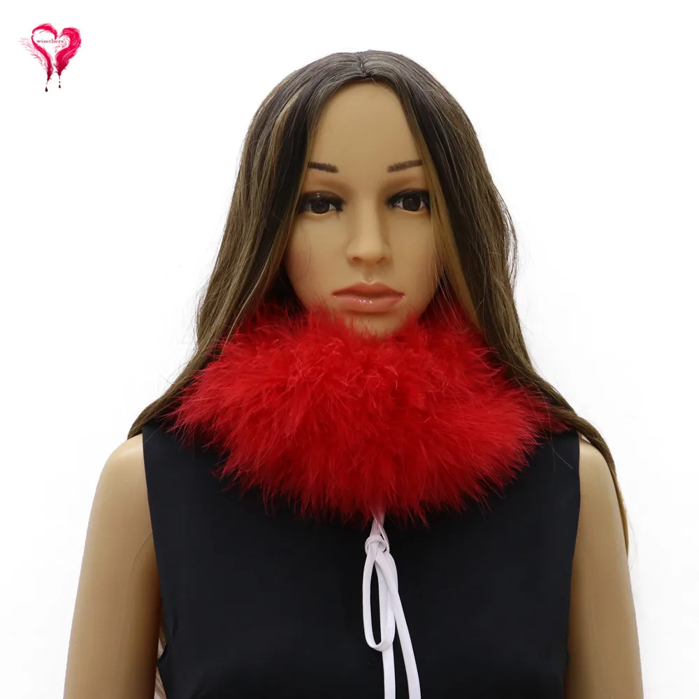 Marabou Boa Fluffy Turkey Feather 2m/pcs Dyed Red Boas for Wedding Clothing Shawl Carnival Festival Decoration Accessoried