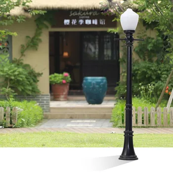 

5pcs/Pack Mini Street Lights Miniature Light Model Railway Lamppost Miniature Hamburger Garden Decor Figurine Dollhouse