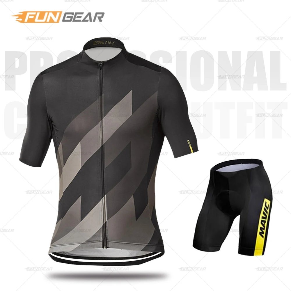 Mavicing Cycling Clothing Cycle Jersey Set Men Mountain Bicycle Uniforme MTB Bike Clothes Quick Dry Maillot Ropa Ciclismo Shirts - Цвет: Normal Cycling Set