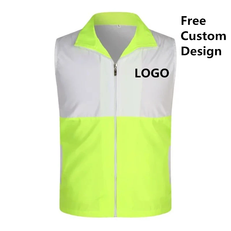 

1PCS Free Custom Design Vests Photo Print Logo Text Casual Waistcoat For Women Work Clothes Uniforms Outwear Tops