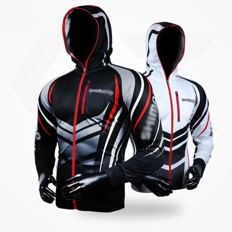 Cheap Sport Men Fishing Hooded Clothing Fishing Suit Summer Sun Protection Quick Dry Fishing Hoodie Breathable Anti uv Fishing Jackets