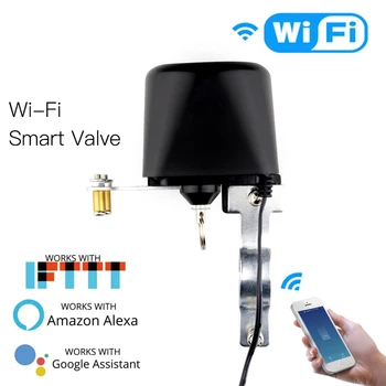 

Wifi Smart Water Valve,Home Automation System Valve Control for Gas or Water,Voice Control Work With Alexa Echo for Google Home