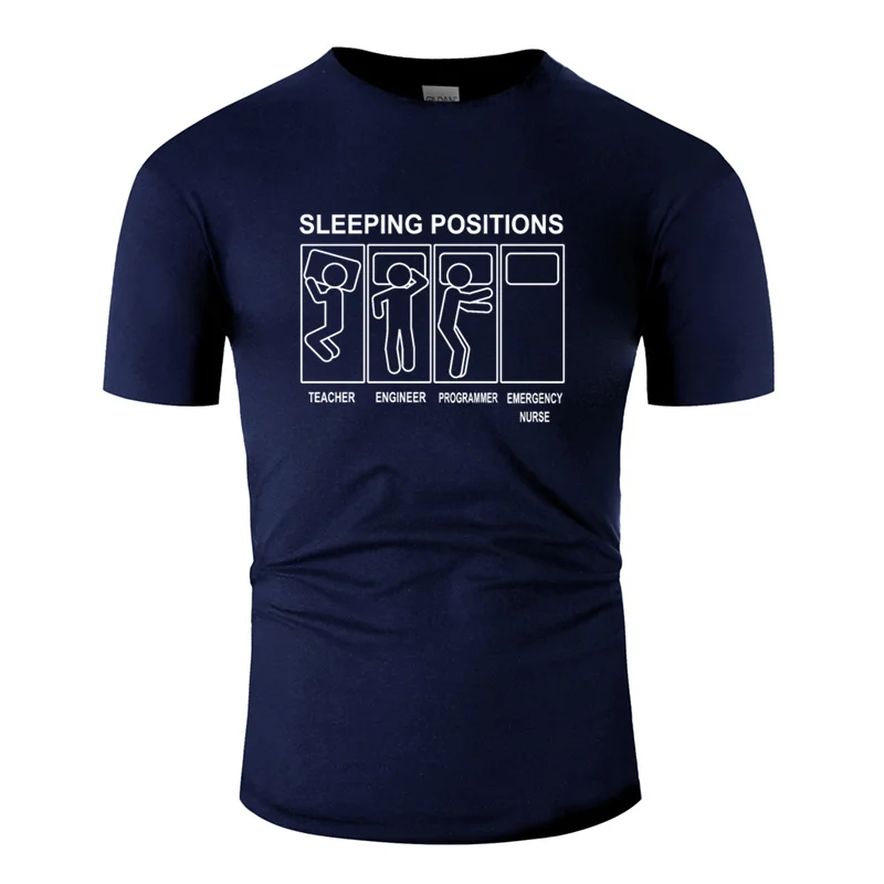 Men-Navy Blue Заказная аварийная медицинская er медицинский стетоскоп выпускная Футболка мужская тонкая одноцветная Мужская футболка в стиле хип-хоп - Цвет: Men-Navy Blue