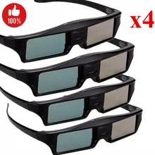 4 шт./лот HD Bluetooth RF активный Тип затвора 3D очки для samsung Panasonic EPSON 3D tv s sony Android tv