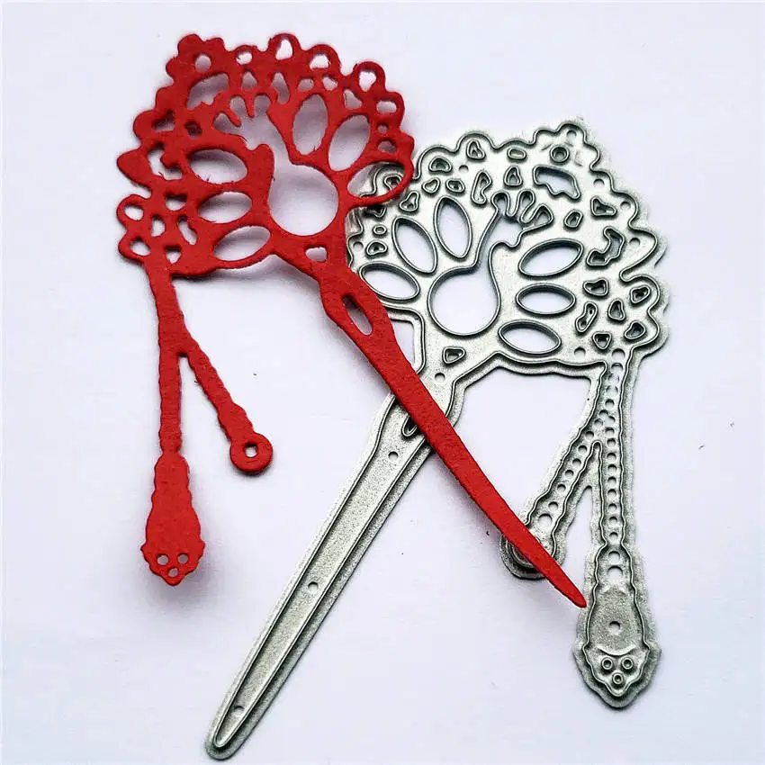 

Metal Cutting Dies For Scrapbooking Peacock Hairpin DIY Photo Album Embossing Template Headwear Frame Stencil Stamps Decor Die