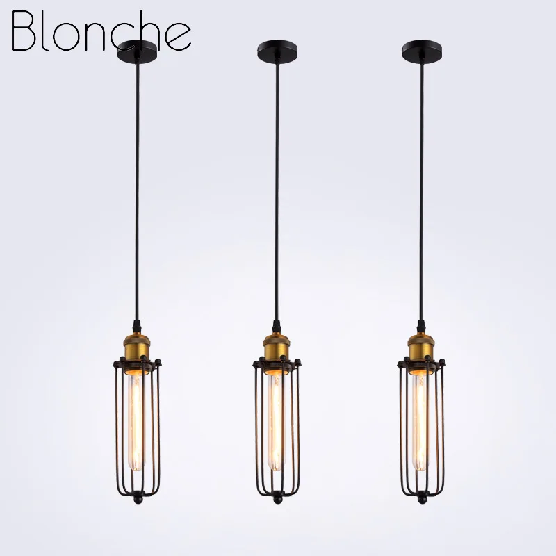Nordic Vintage Led Pendant Lights Industrial Iron Hanging Lamp for Restaurant Bar Coffee Kitchen Loft Decor Luminaire Suspension | Освещение