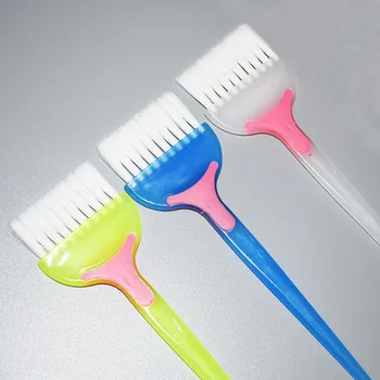 

Hairdressing Bleaching Brush White Soft Fur Hot Dyeing Brush Single-sided Hair Comb Professional Hairdressing Tools
