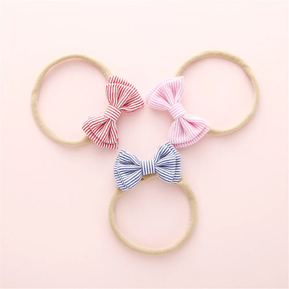 1 шт. милые резинки для волос тканевые с бантом эластичная нейлоновая лента
