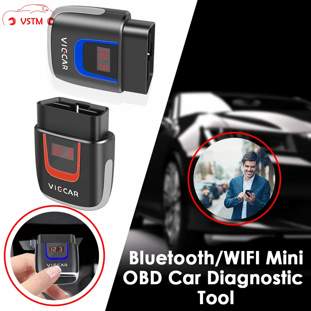 

Автомобильный диагностический сканер Viecar ELM327 V2.2 VP003 VP004 PIC18F25K80 OBD2, Bluetooth 4,0, Wi-Fi, сканер OBD, инструмент ELM 327 V2.2 для Android/iOS