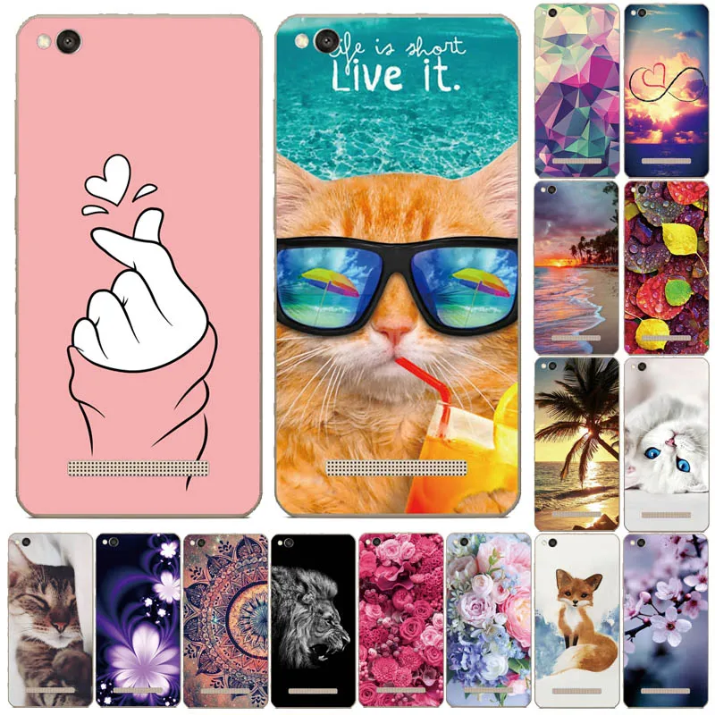 De moda de lujo para Xiaomi Redmi 4A caso 5,0 de silicona TPU casos de teléfono para Xiaomi Redmi 4A cubierta en Redmi A4 4 Funda Coque