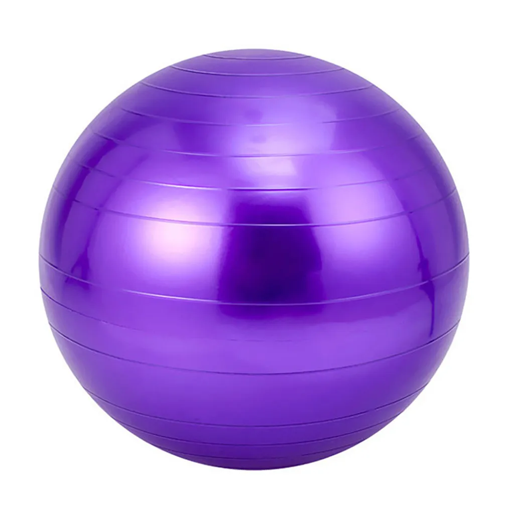 CHAMSGEND спортивные мячи для йоги бола Пилатес фитнес спортзал фитбол для баланса упражнения пилатес тренировки Массажный мяч 65 см - Цвет: Фиолетовый