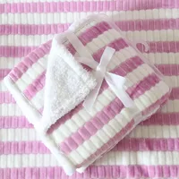 Baby Blankets Newborn 3D Flannel Baby Swaddle Wrap Baby Boy Girl Blanket Solid Bedding Set Infant Stroller Cover Kids Blanket 1