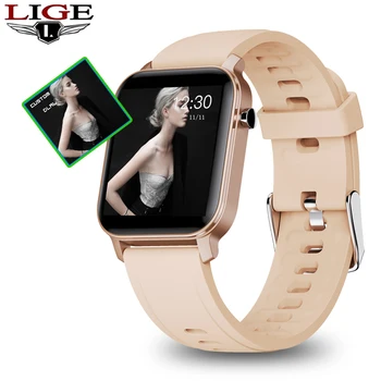 

LIGE Woman Smart Watch Women Fitness Watch Smart Watch Men Waterproof Music Weather Display for Android ios Reloj Inteligente