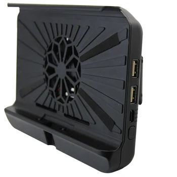 

Game Console Stand Portable Holder 3 Card Slots With Cooling Fan Fast Heat Dissipation Practical Dual USB Play Base For Switch