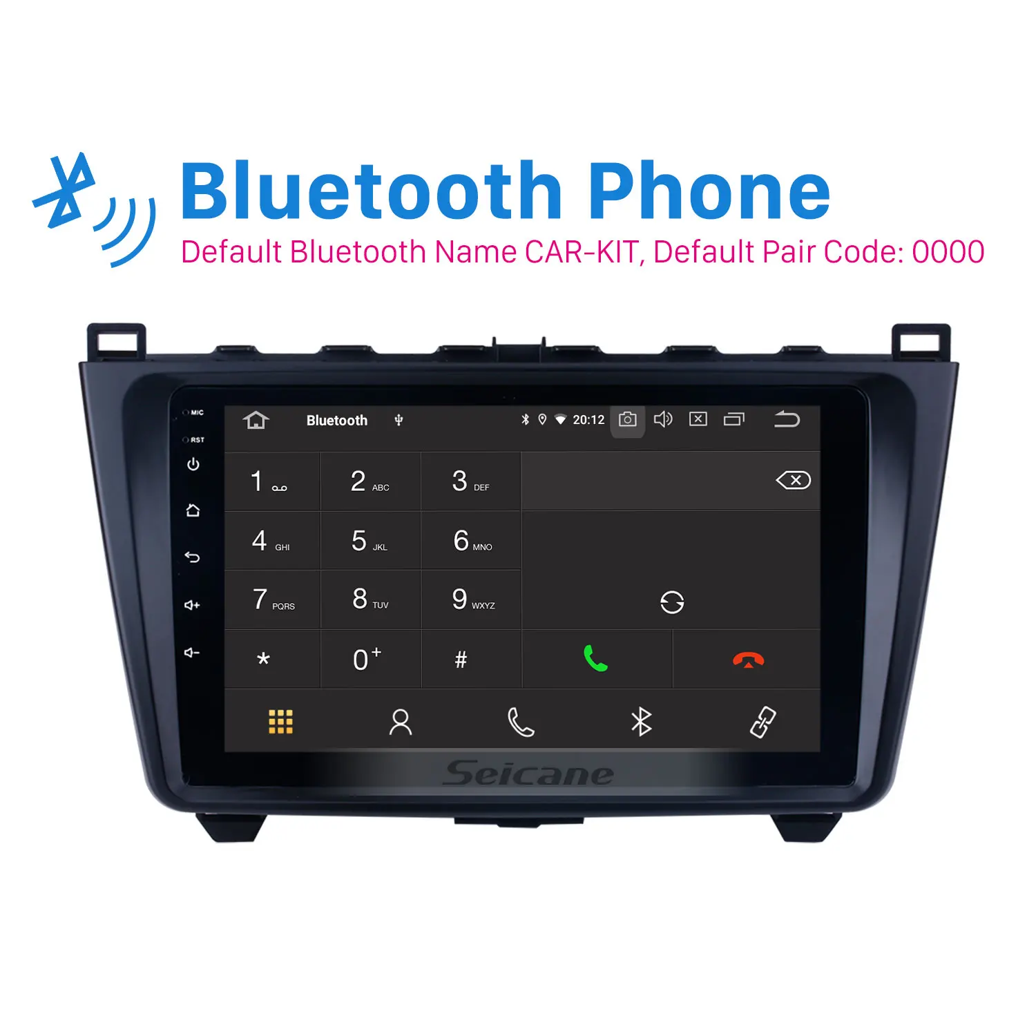 Discount Seicane Car Navi Android9.0 HD 9" 1Din Stereo For Mazda 6 Ruiyi 2008-2015 GPS Multimedia Player With Steering Wheel Control OBD2 1