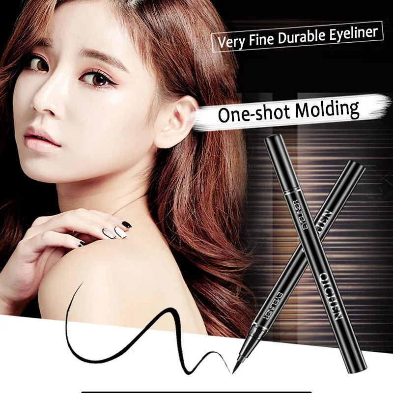 Жидкая подводка для глаз 2 шт. Водостойкая Подводка черного/кофейного цвета