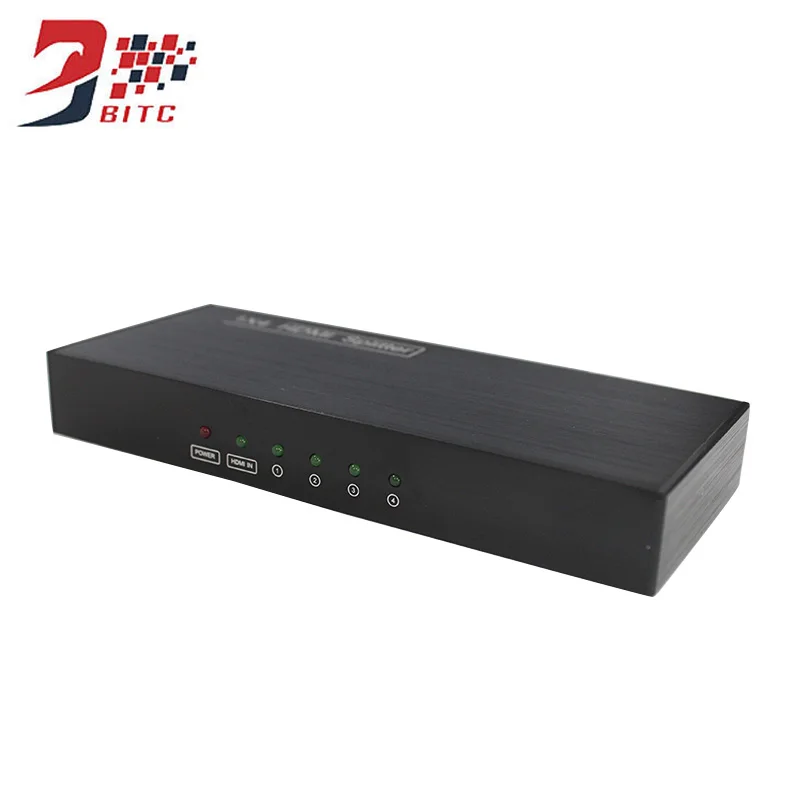SZBITC 4K HDMI сплиттер 1X4 Full HD 1080P видео 3D 1 в 4 Выход HDMI адаптер 4K2K HDMI дистрибьюторы для HDTV