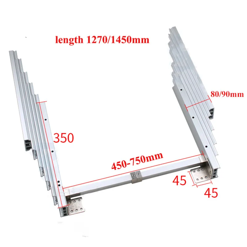 US $106.93 Black VORON v24 extrusion frame kit Aluminum Profiles 200250300 350MM Build with Fasteners for VORON 24 3d Printer