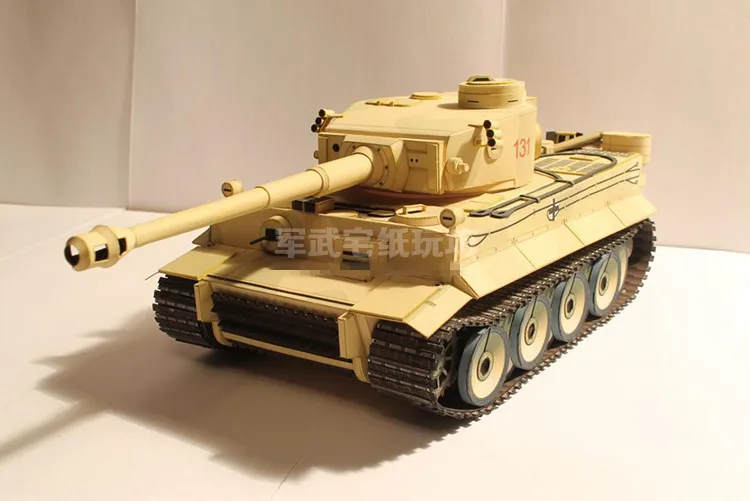 1:35 Scale German WW2 Panzerkampfwagen VI Ausf. E Tiger Tank PAPER Model KIT Handmade Toy Puzzles