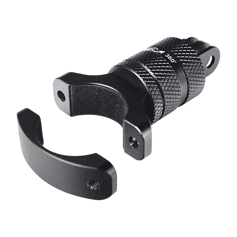 Clip de aluminio para bicicleta, adaptador de manillar de bicicleta giratorio de 360 grados, soporte de cámara para GoPro 9 8 7 Yi 4K Sjcam