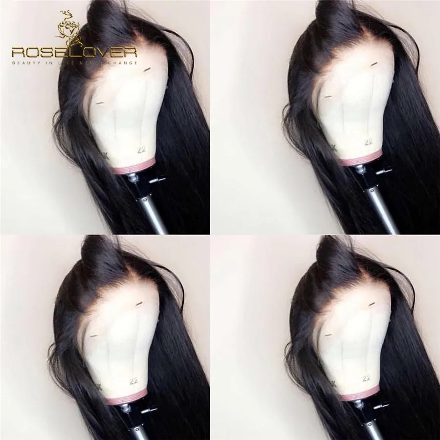 150% прически Silky Straight Синтетические волосы на кружеве парики 13*6 человеческих