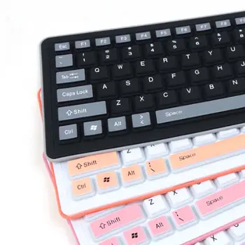 

Foldable Silicone Keyboard USB Wired Silicon Flexible Roll Up Soft Keyboard for PC Laptop Notebook