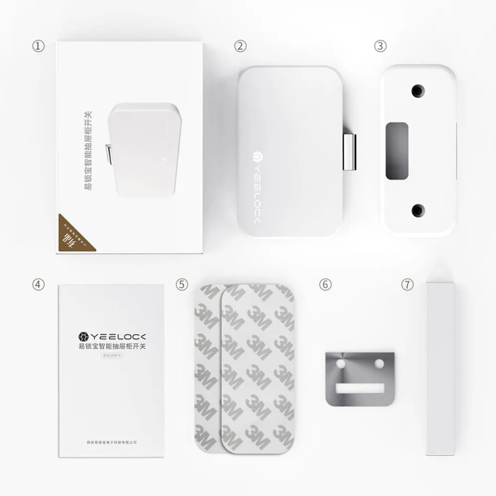 Xiaomi YEELOCK умный ящик шкаф замок без ключа Bluetooth приложение разблокировка Противоугонная Домашняя безопасность детский ящик переключатель