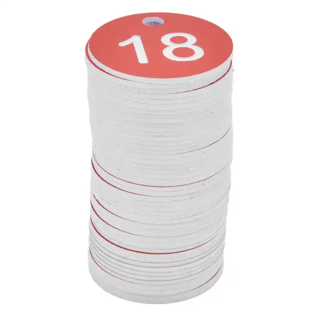 50 db Beehive Tags Abs Kerek Számozott Jelcímkék Lyukállat -Tartozékok Red Bee Párzási Doboz - Image 6