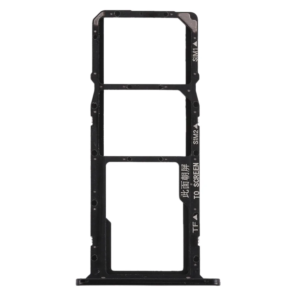 

For Huawei Y5 Prime (2018) / Honor Play 7 SIM Card Tray + Micro SD Card Tray Slot Holder Slot Adapter Replacement Part