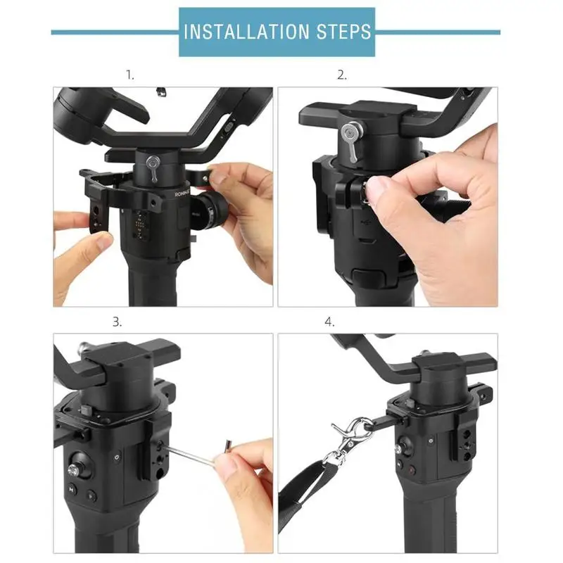 Веревка ручной тканый ремень камеры ручной для DJI Ronin-s кольцо фиксированной камеры ручной карданный аксессуары стабилизатор Пряжка Q0C3
