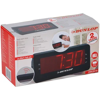 

FM radio alarm clock with LCD 1.8 "Dunlop