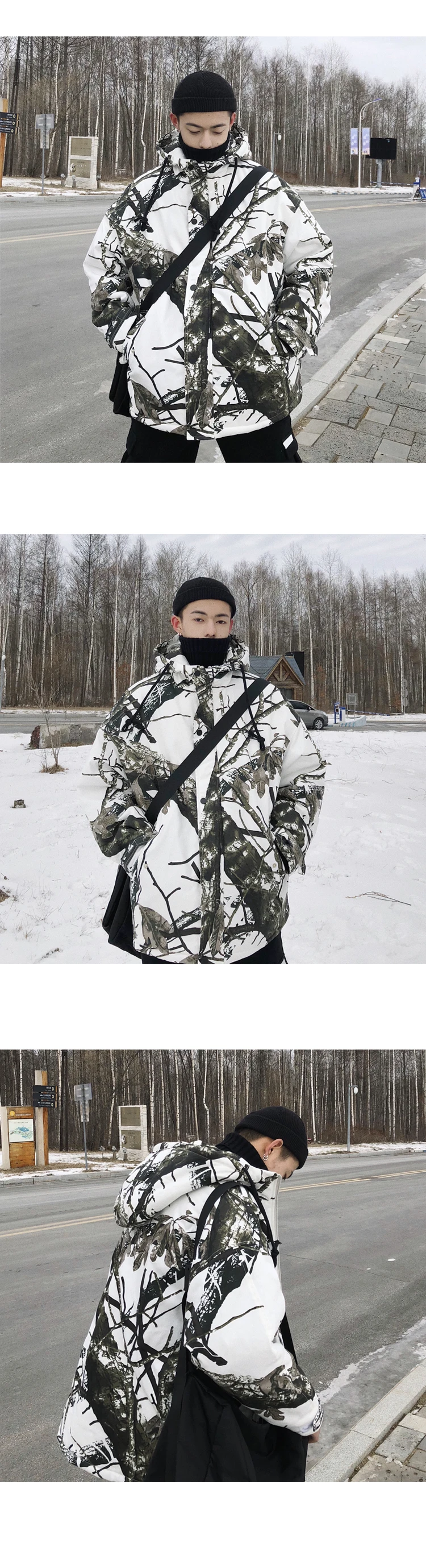 Winter Down Jacket Men Warm Thick Parka Men Fashion Street Casual Hooded Coat Man Loose Cotton Jacket Male Clothes Overcoat
