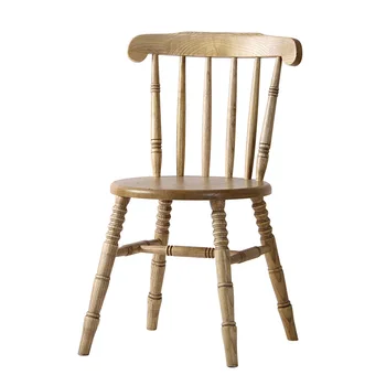 

American dining chair solid wood chair retro nordic home casual minimalist restaurant hotel tea shop restaurant windsor chair