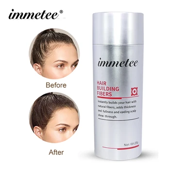 

28g immetee Conceal Bald Powder Herbaceum Fibers Hair Growth Building 27.5g/28g Use For Woman&Man 12 Colors Can Choose