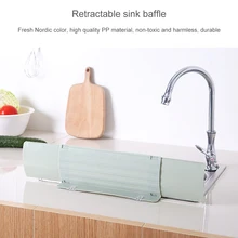 Repeatable Household Kitchen Suction Cup Type Splash Guard Water Sink Flap Water Barrier Oil-Proof Splashproof Baffle Baffle
